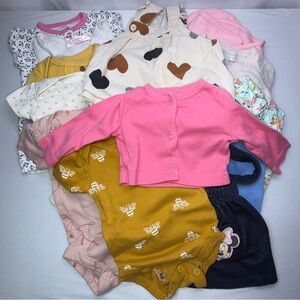 Baby Girls 3M/3-6M Mixed 13-Piece Bundle